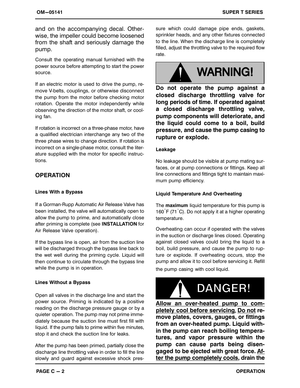 Gorman-Rupp Pumps T3A60S-B /F,/FM,/WW User Manual | Page 17 / 39