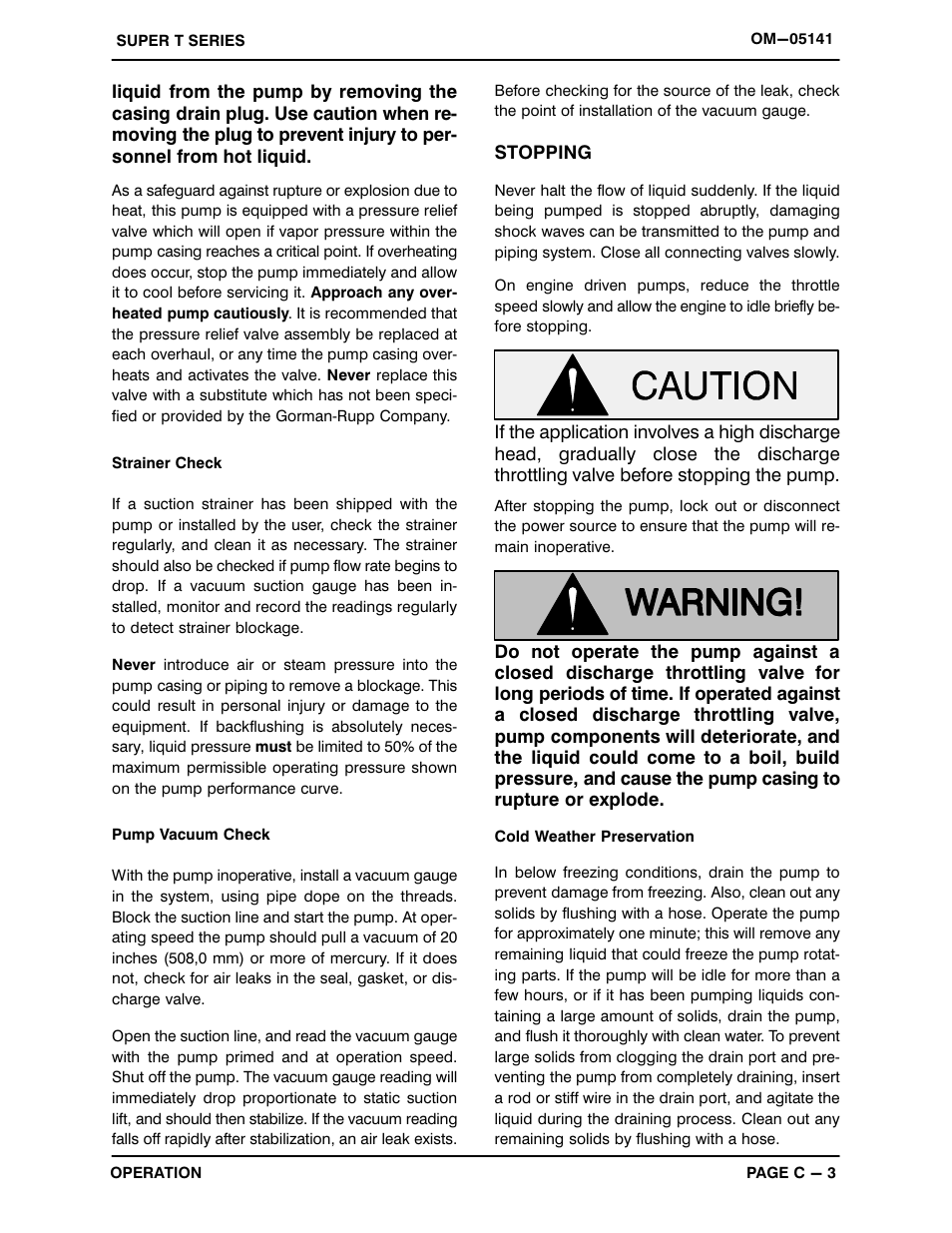 Gorman-Rupp Pumps T3A60S-B /F,/FM,/WW User Manual | Page 18 / 39