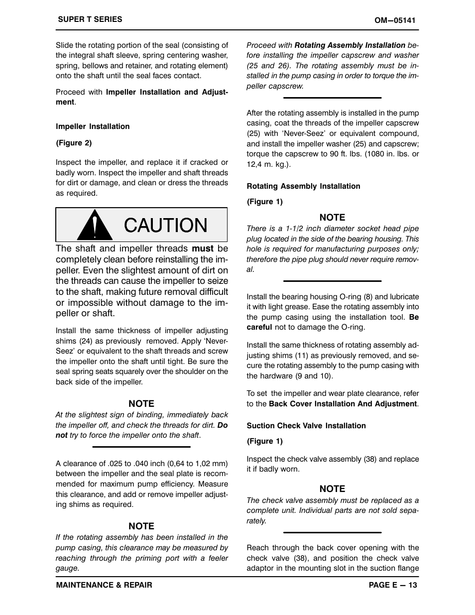 Gorman-Rupp Pumps T3A60S-B /F,/FM,/WW User Manual | Page 35 / 39