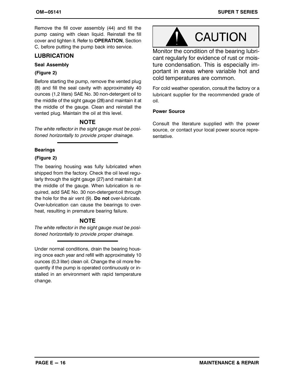 Gorman-Rupp Pumps T3A60S-B /F,/FM,/WW User Manual | Page 38 / 39