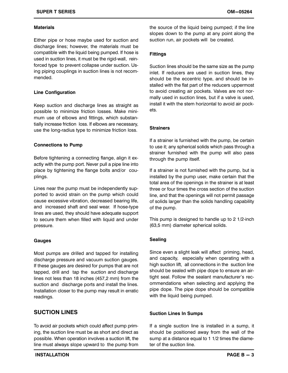 Gorman-Rupp Pumps T3A61S-B /F,/FM User Manual | Page 10 / 40