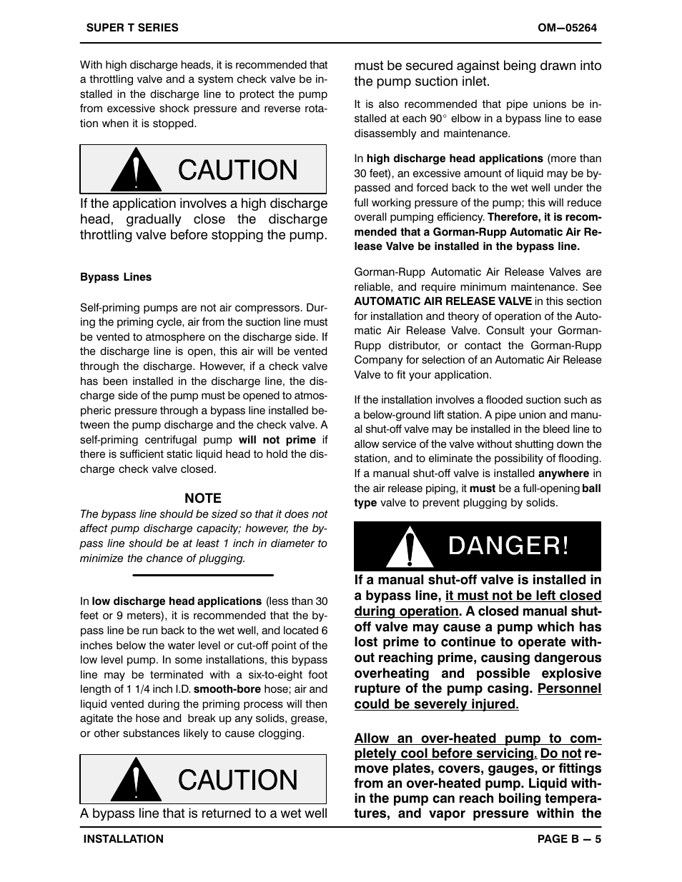 Gorman-Rupp Pumps T3A61S-B /F,/FM User Manual | Page 12 / 40