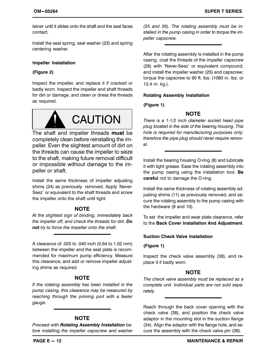 Gorman-Rupp Pumps T3A61S-B /F,/FM User Manual | Page 36 / 40