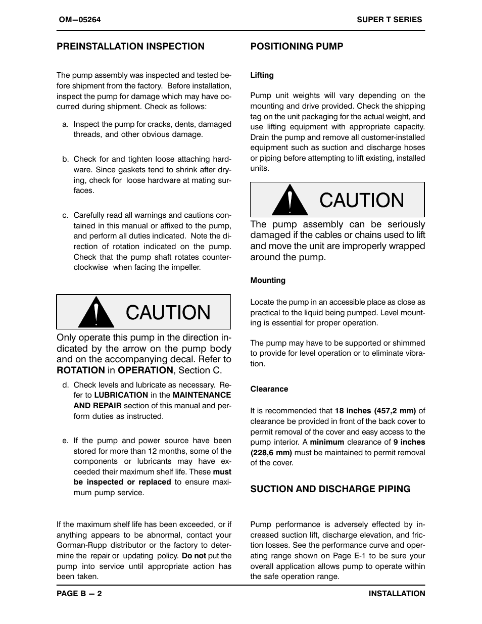 Gorman-Rupp Pumps T3A61S-B /F,/FM User Manual | Page 9 / 40