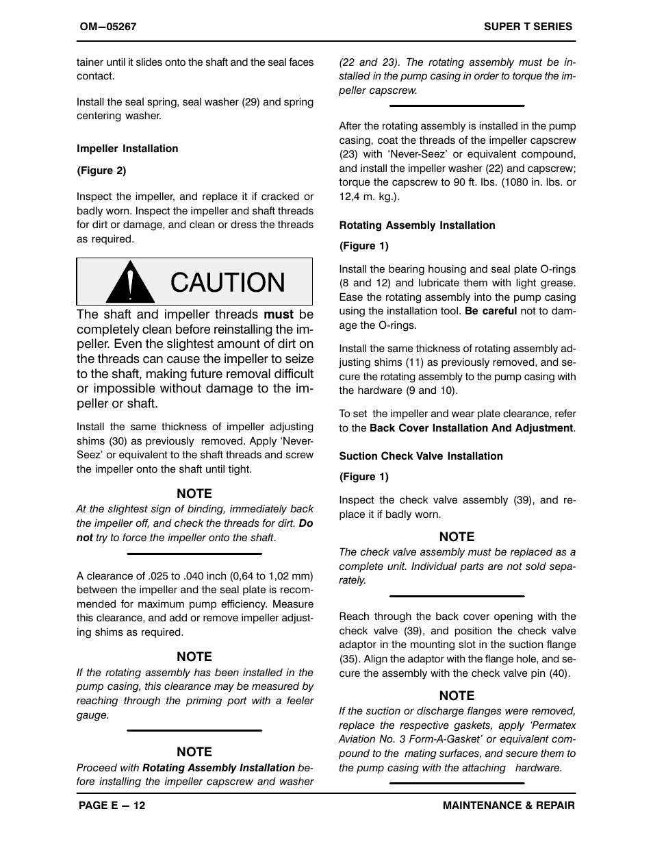 Gorman-Rupp Pumps T4A61S-B /F,/FM User Manual | Page 35 / 39