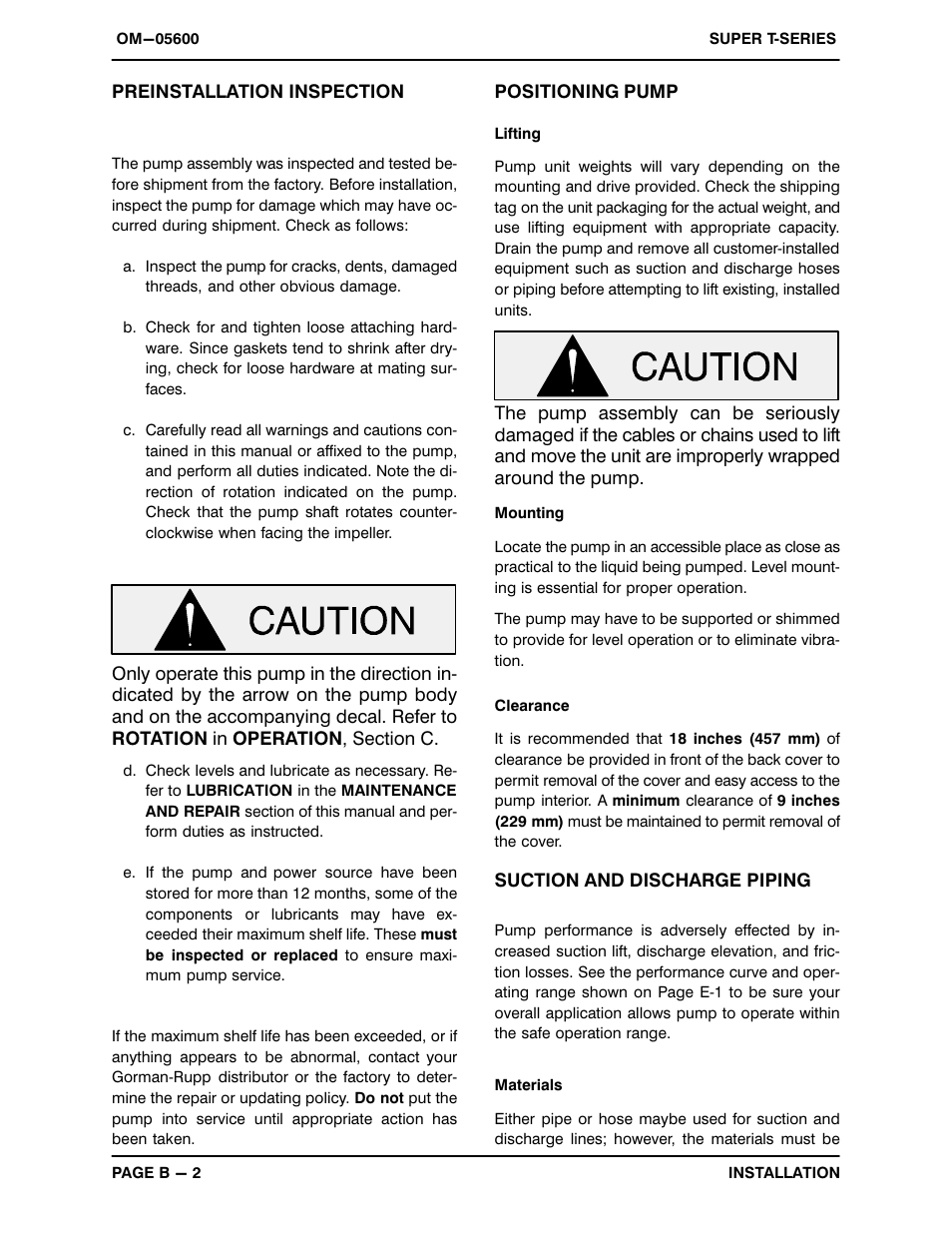 Gorman-Rupp Pumps T4B60S-B /F,/FM User Manual | Page 9 / 40