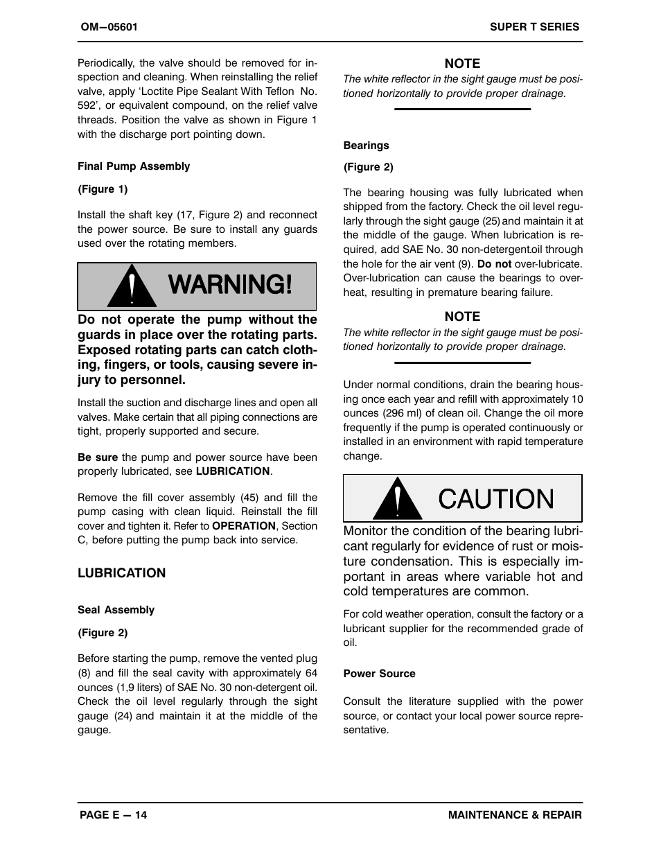 Gorman-Rupp Pumps T4B61S-B /F,/FM User Manual | Page 37 / 38
