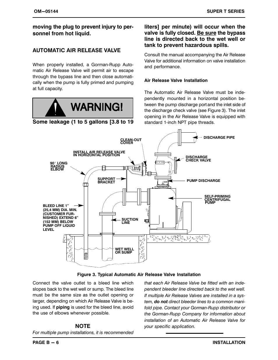 Gorman-Rupp Pumps T6A3S-B /F,/FM,/WW,/WWS User Manual | Page 13 / 39