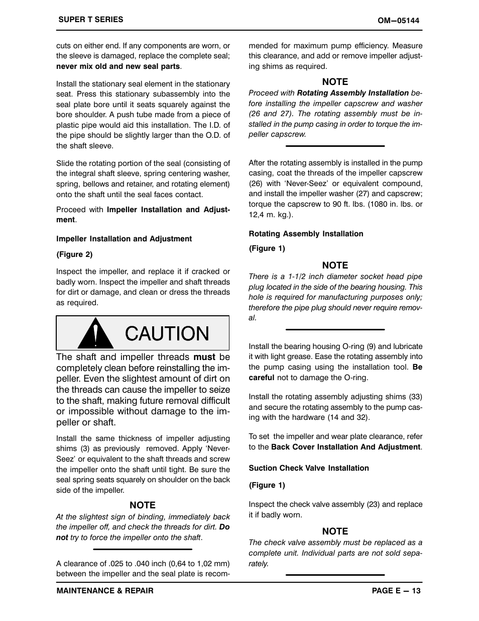 Gorman-Rupp Pumps T6A3S-B /F,/FM,/WW,/WWS User Manual | Page 35 / 39