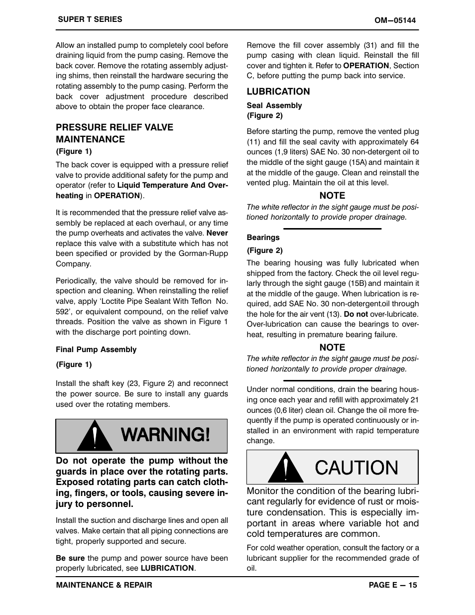 Gorman-Rupp Pumps T6A3S-B /F,/FM,/WW,/WWS User Manual | Page 37 / 39