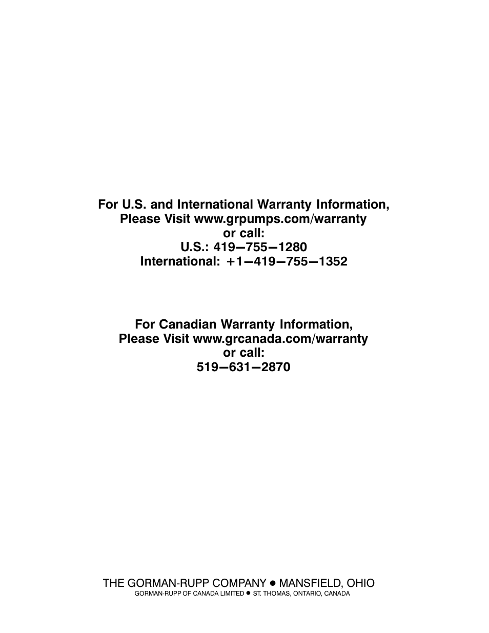 Gorman-Rupp Pumps T6A3S-B /F,/FM,/WW,/WWS User Manual | Page 39 / 39