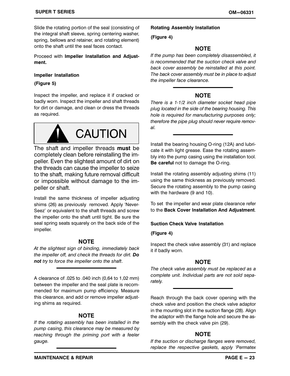 Gorman-Rupp Pumps T6A60S-4045T-ESP 1473164 and up User Manual | Page 49 / 53