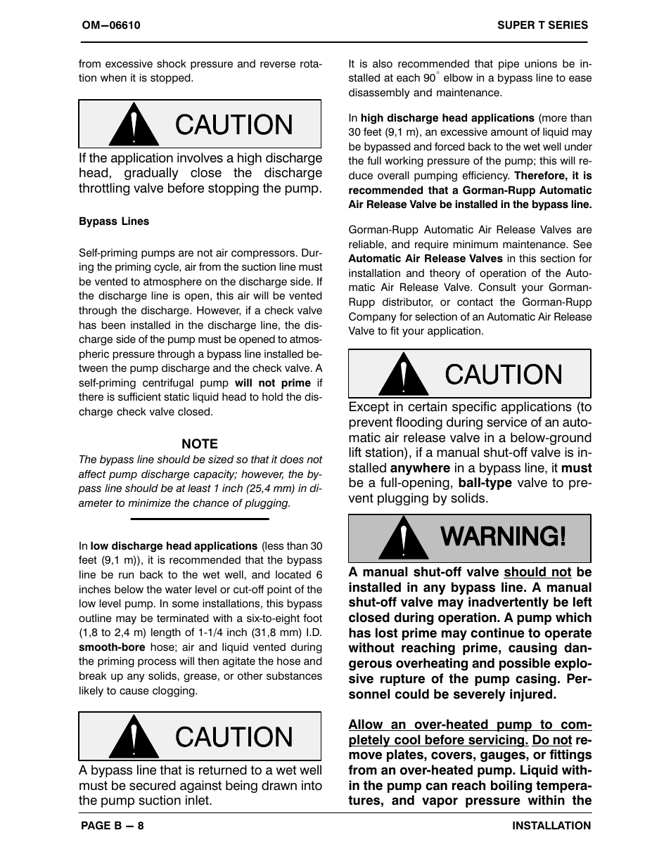 Gorman-Rupp Pumps T6A60S-5.7 NG-ESP All serial numbers User Manual | Page 16 / 55