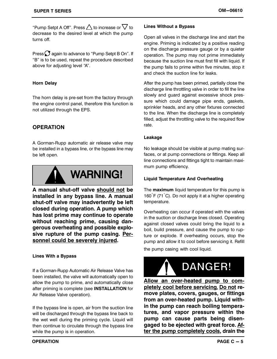 Gorman-Rupp Pumps T6A60S-5.7 NG-ESP All serial numbers User Manual | Page 22 / 55