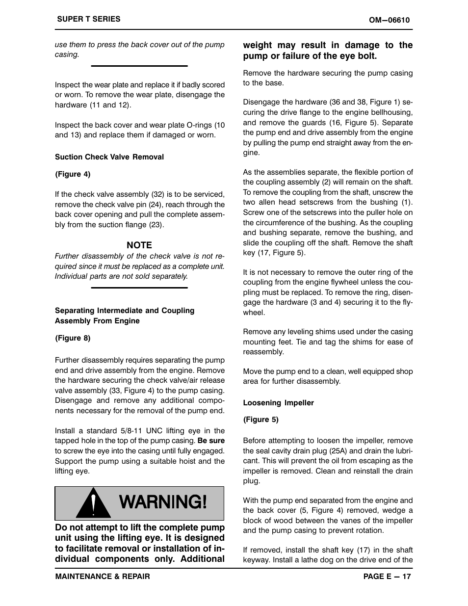Gorman-Rupp Pumps T6A60S-5.7 NG-ESP All serial numbers User Manual | Page 44 / 55