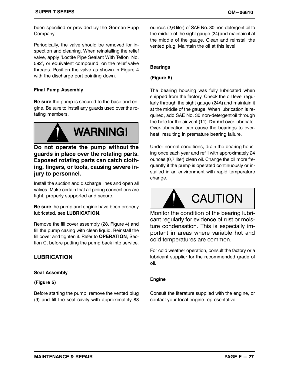 Gorman-Rupp Pumps T6A60S-5.7 NG-ESP All serial numbers User Manual | Page 54 / 55