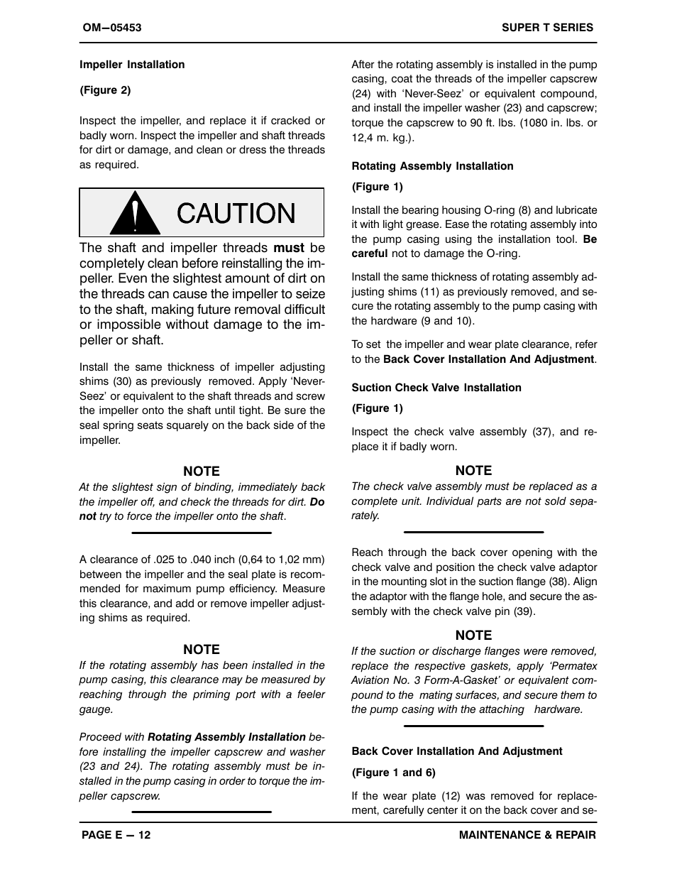 Gorman-Rupp Pumps T6A65S-B /F,/FM User Manual | Page 35 / 38