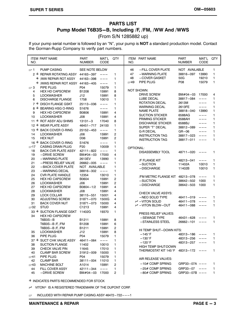 Gorman-Rupp Pumps T6B3S-B /F,/FM,/WW,/WWS User Manual | Page 25 / 39