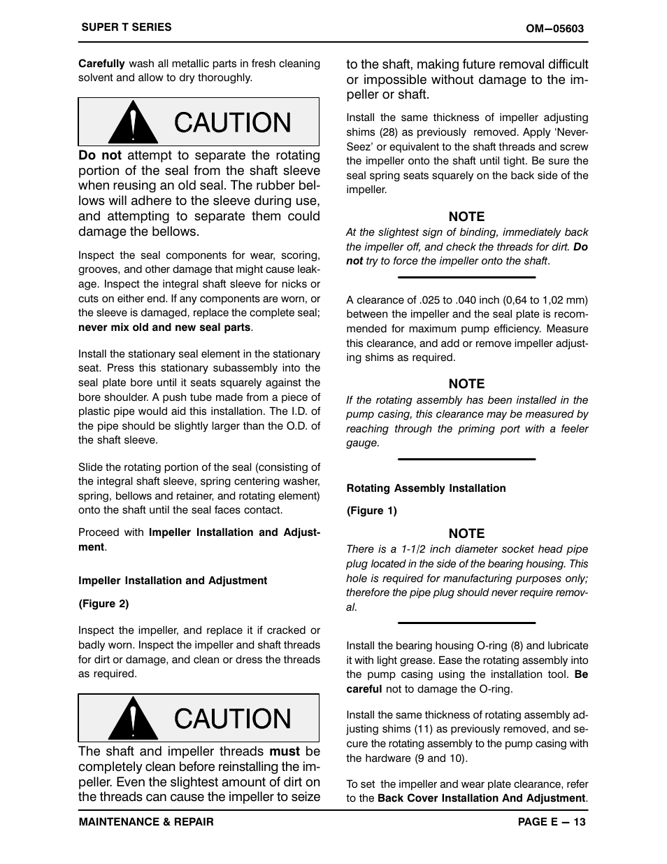 Gorman-Rupp Pumps T6B3S-B /F,/FM,/WW,/WWS User Manual | Page 35 / 39