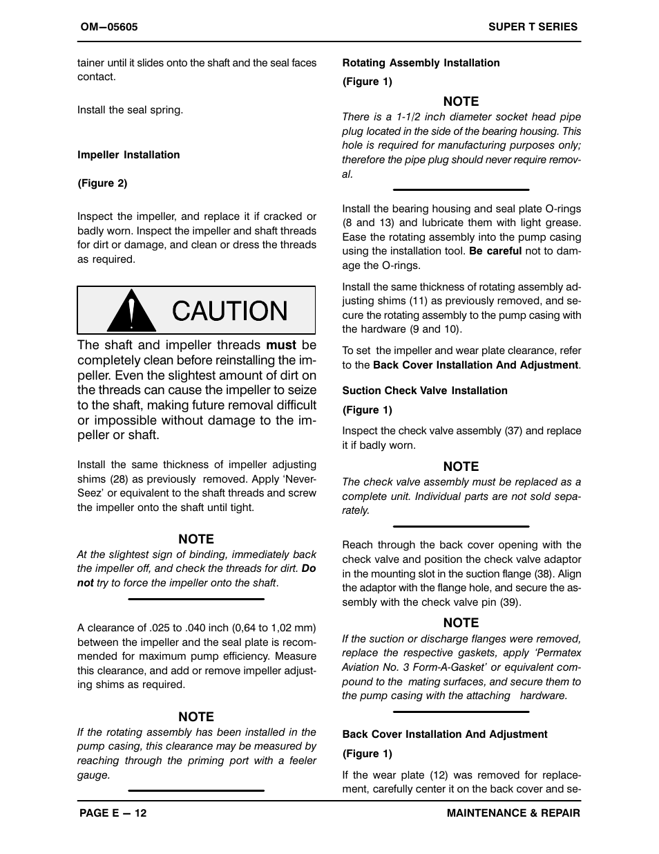 Gorman-Rupp Pumps T6B61S-B /F,/FM User Manual | Page 34 / 37