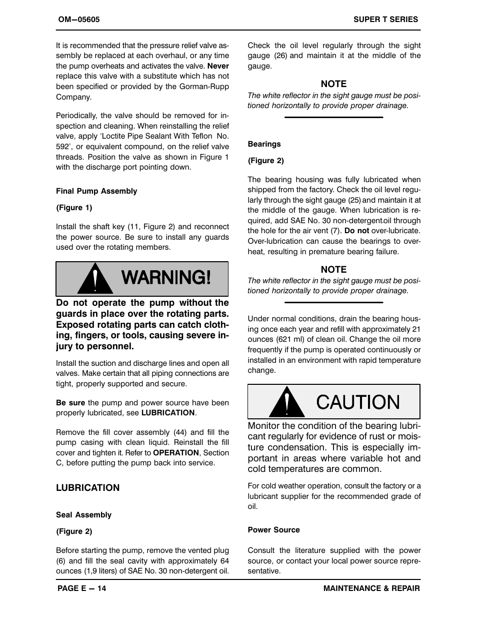 Gorman-Rupp Pumps T6B61S-B /F,/FM User Manual | Page 36 / 37