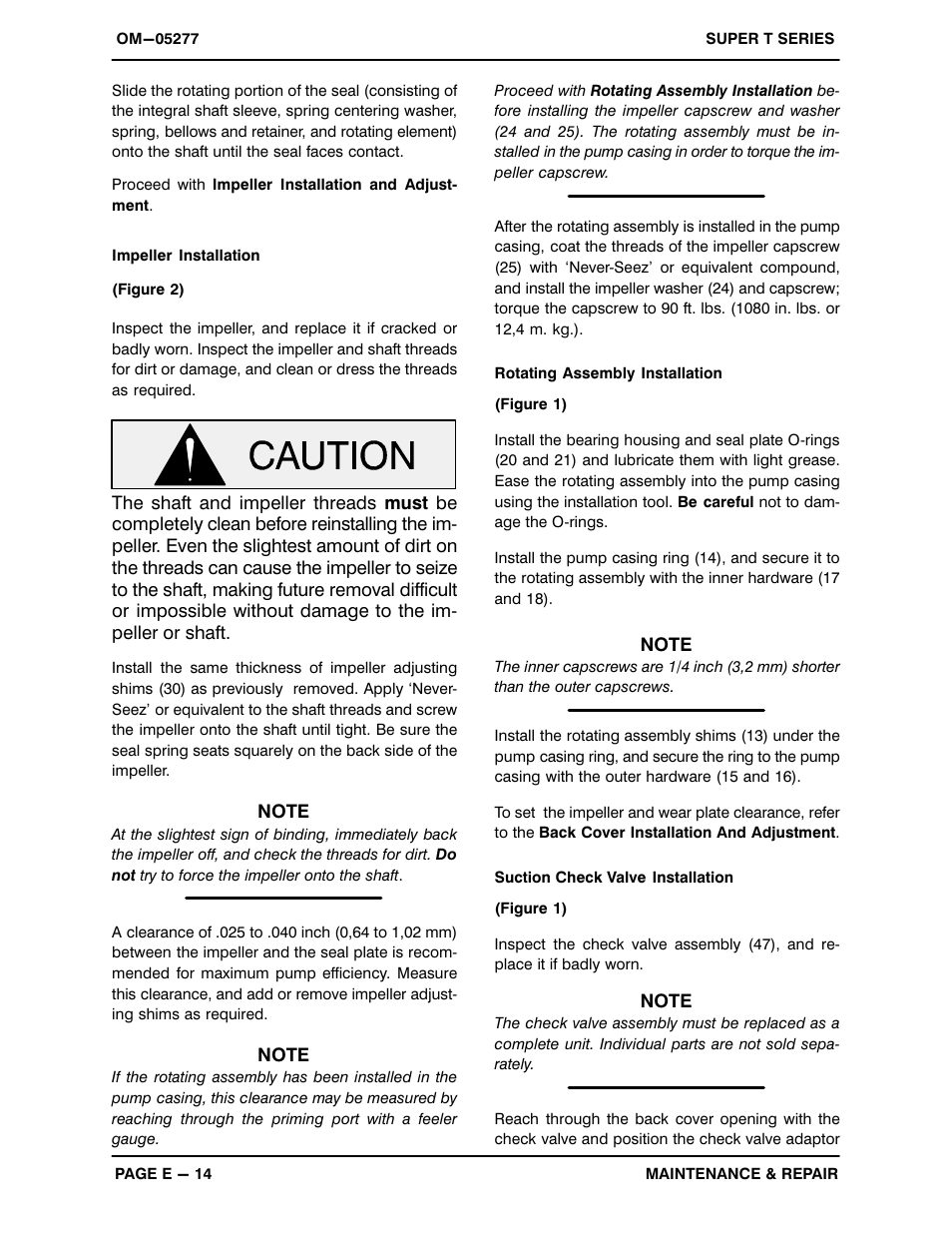 Gorman-Rupp Pumps T8A3S-B /F,/FM,/WW,/WWS User Manual | Page 36 / 40