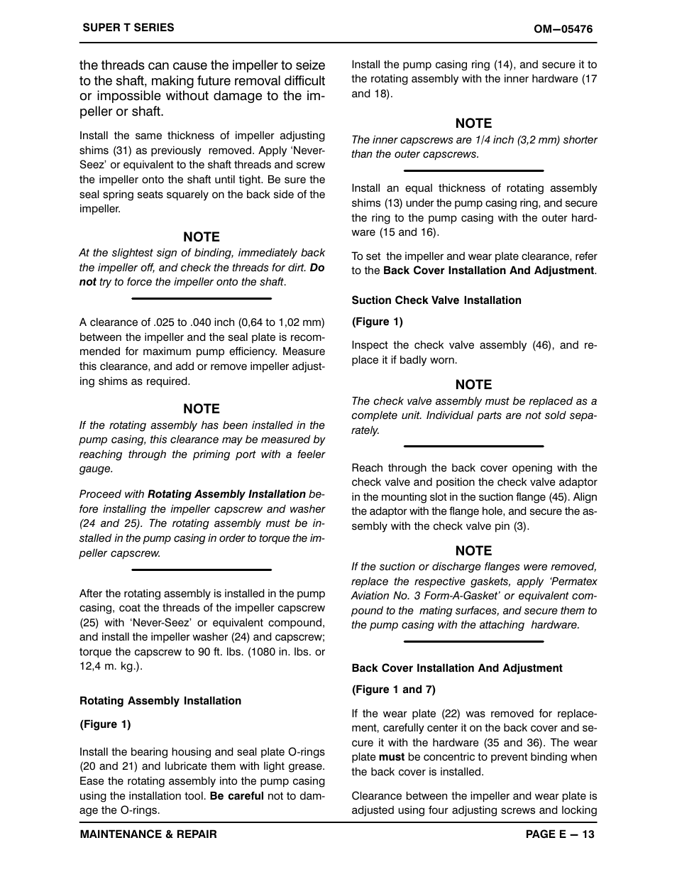 Gorman-Rupp Pumps T8A61S-B /F,/FM User Manual | Page 35 / 38