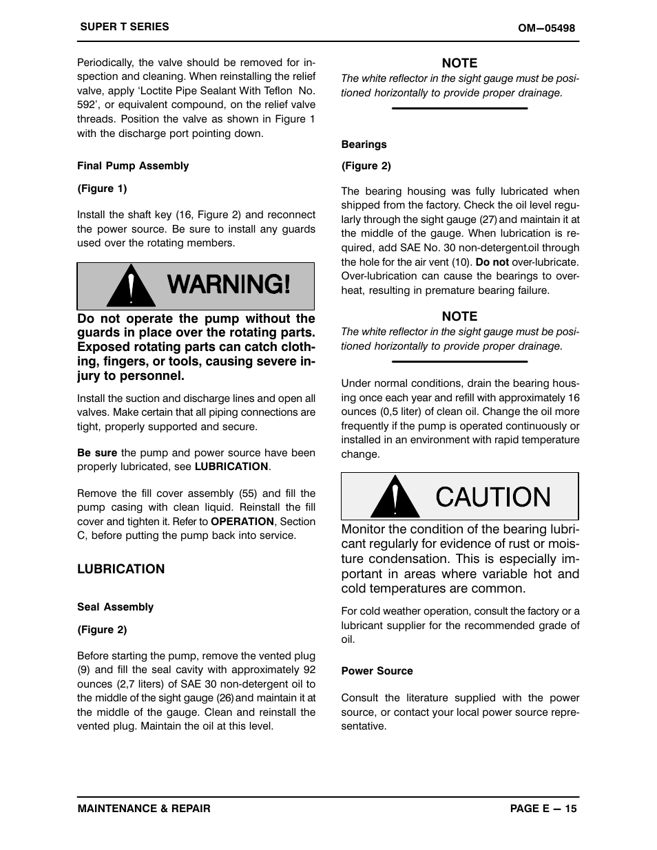 Gorman-Rupp Pumps T8A65S-B /F,/FM User Manual | Page 37 / 38