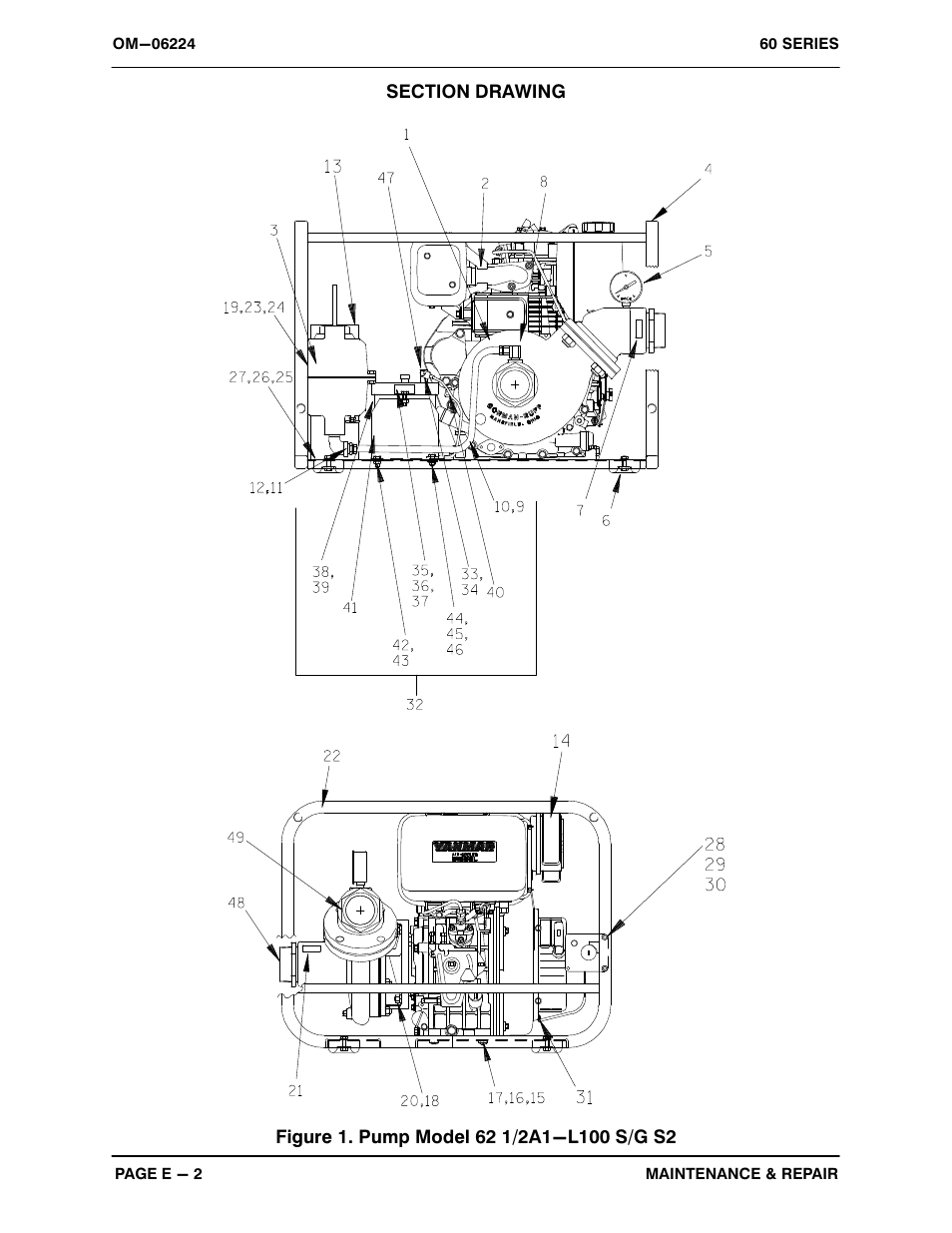 Gorman-Rupp Pumps 62 1/2A1-L100 S/G S2 93740 CA and up User Manual | Page 18 / 26