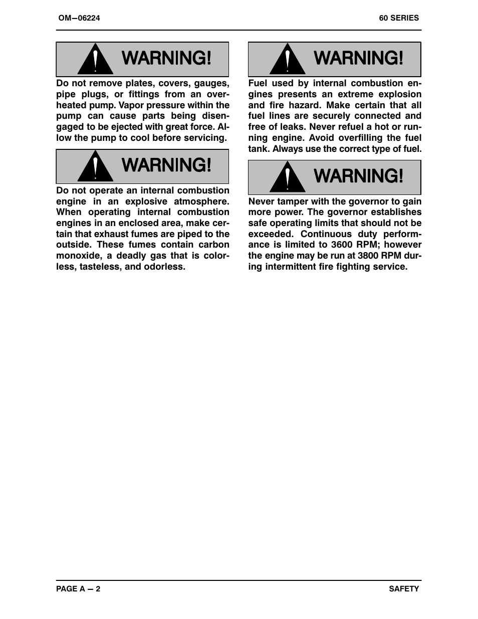 Gorman-Rupp Pumps 62 1/2A1-L100 S/G S2 93740 CA and up User Manual | Page 7 / 26