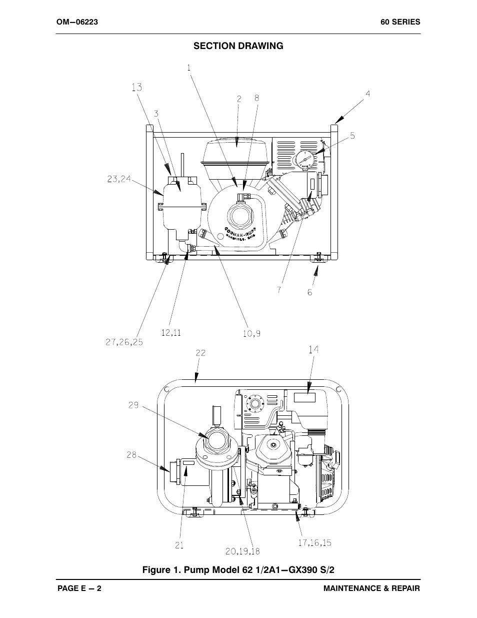 Gorman-Rupp Pumps 62 1/2A1-GX390 S/2 93740 CA and up User Manual | Page 18 / 26