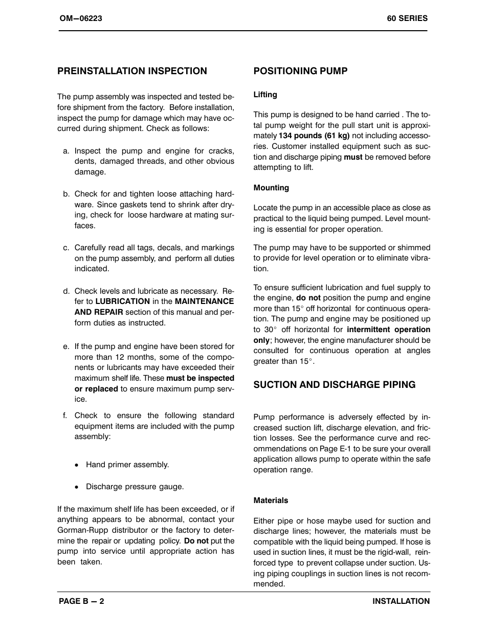 Gorman-Rupp Pumps 62 1/2A1-GX390 S/2 93740 CA and up User Manual | Page 9 / 26