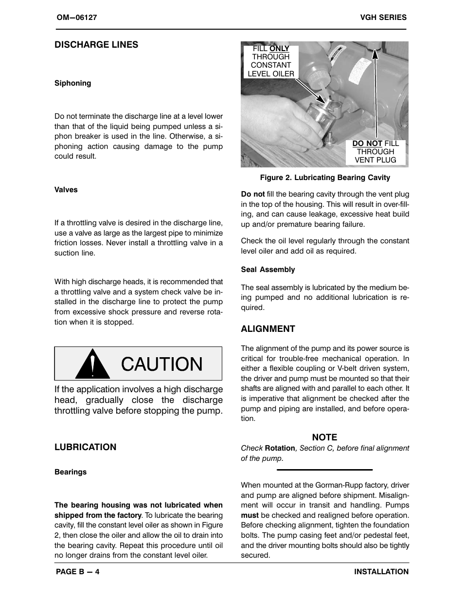 Gorman-Rupp Pumps VGH4D31-B 1379872 thru 1211396 User Manual | Page 11 / 33