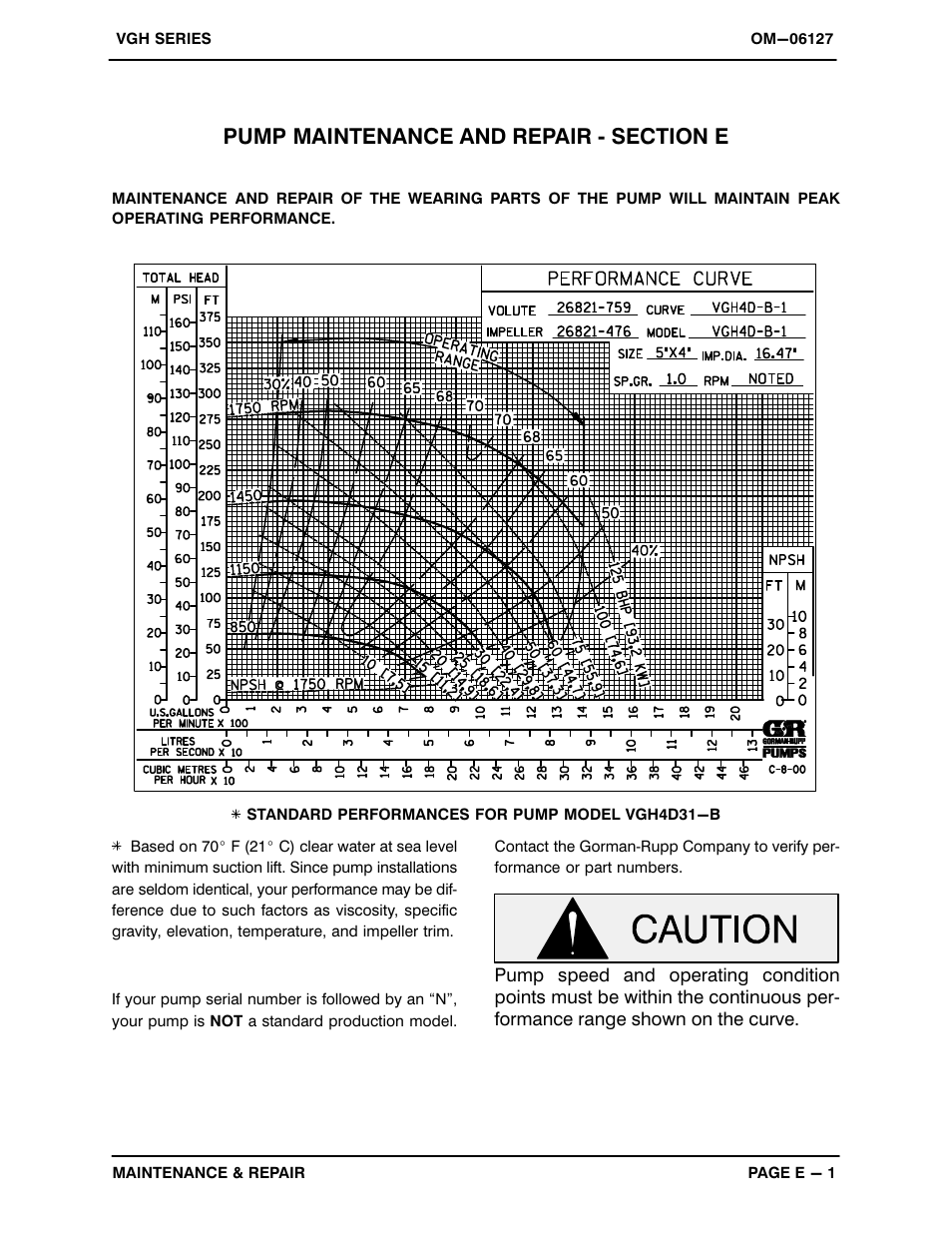 Gorman-Rupp Pumps VGH4D31-B 1379872 thru 1211396 User Manual | Page 23 / 33