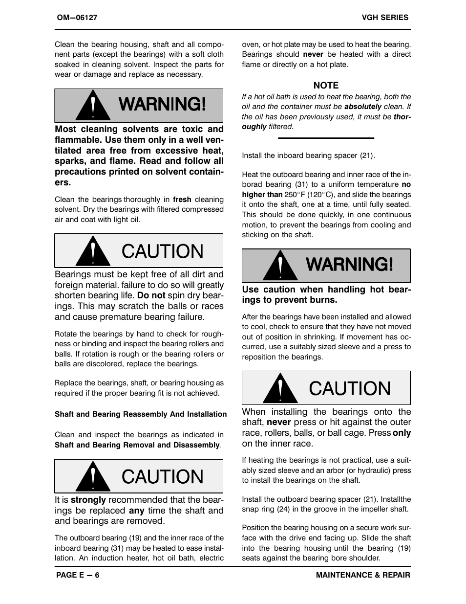 Gorman-Rupp Pumps VGH4D31-B 1379872 thru 1211396 User Manual | Page 28 / 33