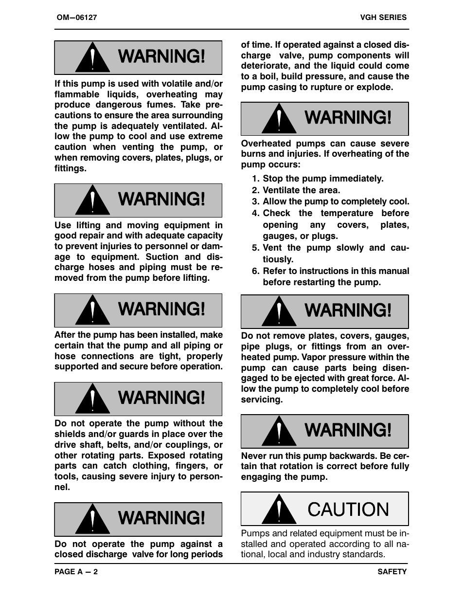 Gorman-Rupp Pumps VGH4D31-B 1379872 thru 1211396 User Manual | Page 7 / 33