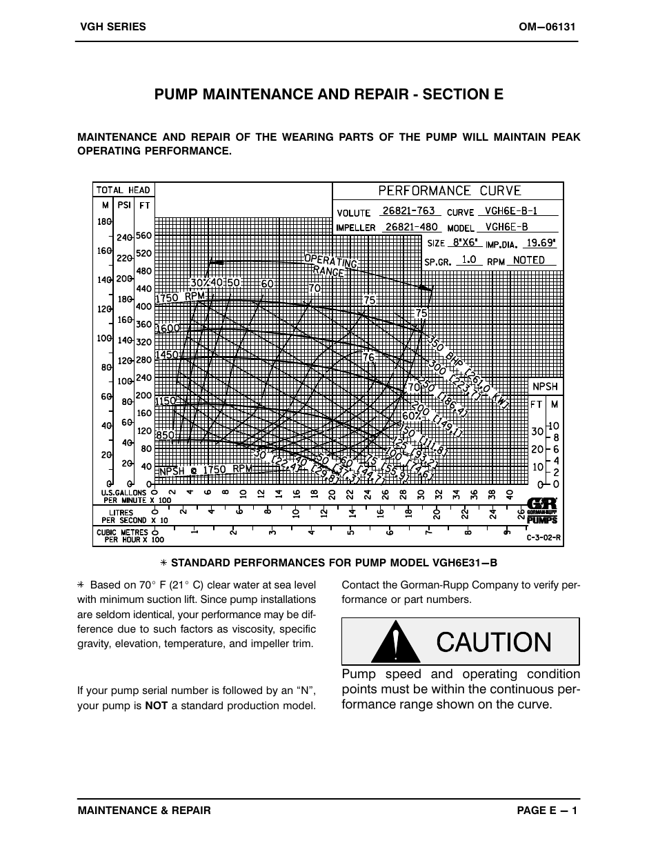 Gorman-Rupp Pumps VGH6E31-B 1379872 thru 1208734 User Manual | Page 23 / 33