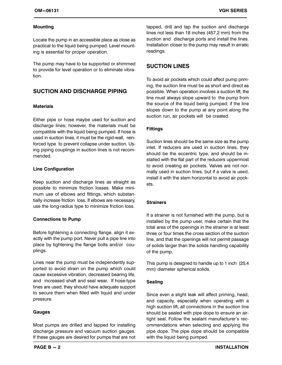 Gorman-Rupp Pumps VGH6E31-B 1379872 thru 1208734 User Manual | Page 9 / 33