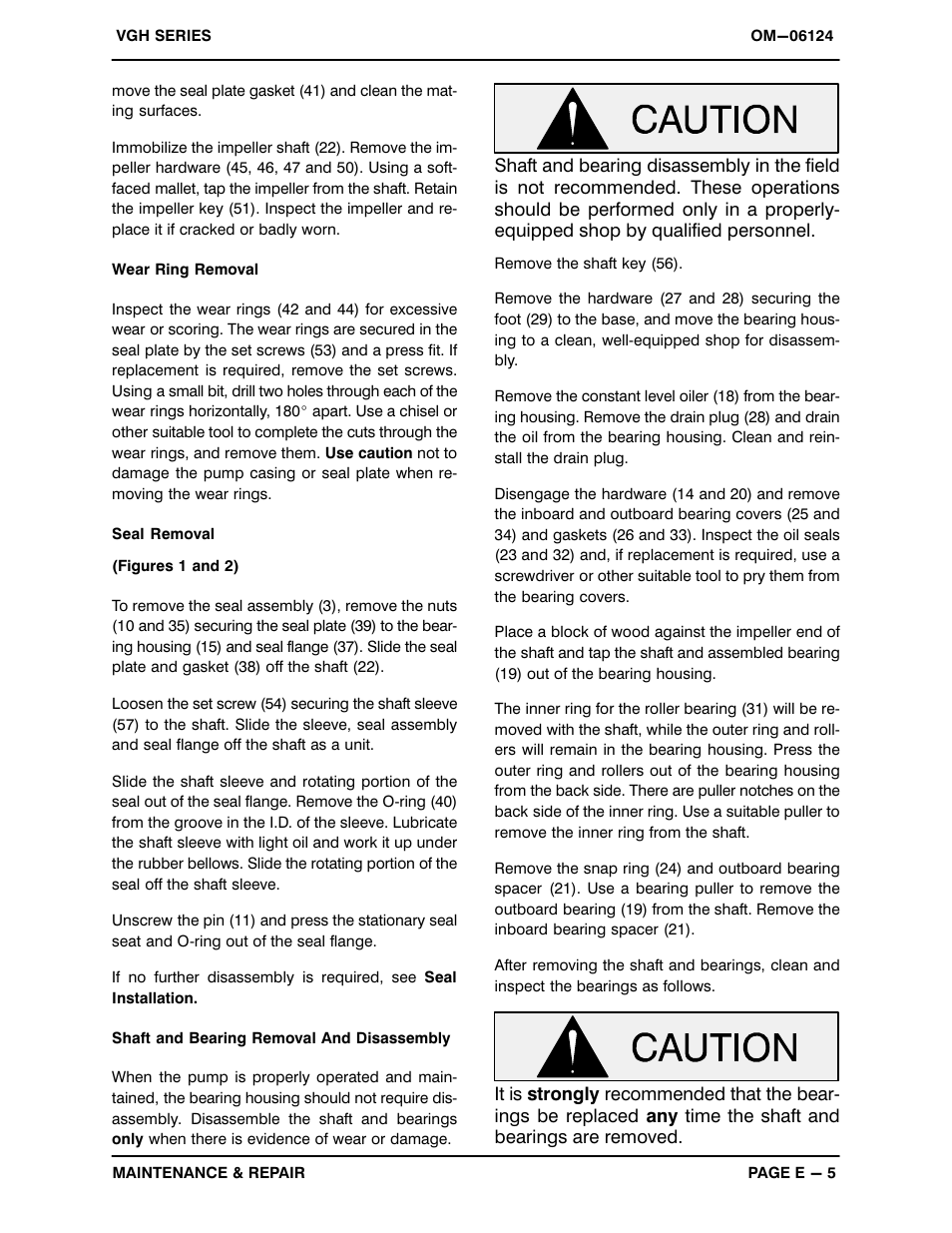 Gorman-Rupp Pumps VGH3C31-B 1379872 thru 1208728 User Manual | Page 27 / 33