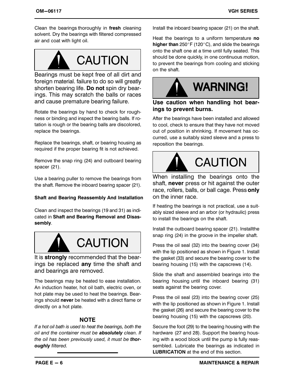 Gorman-Rupp Pumps VGH2C31-B 1379872 thru 1208722 User Manual | Page 28 / 33