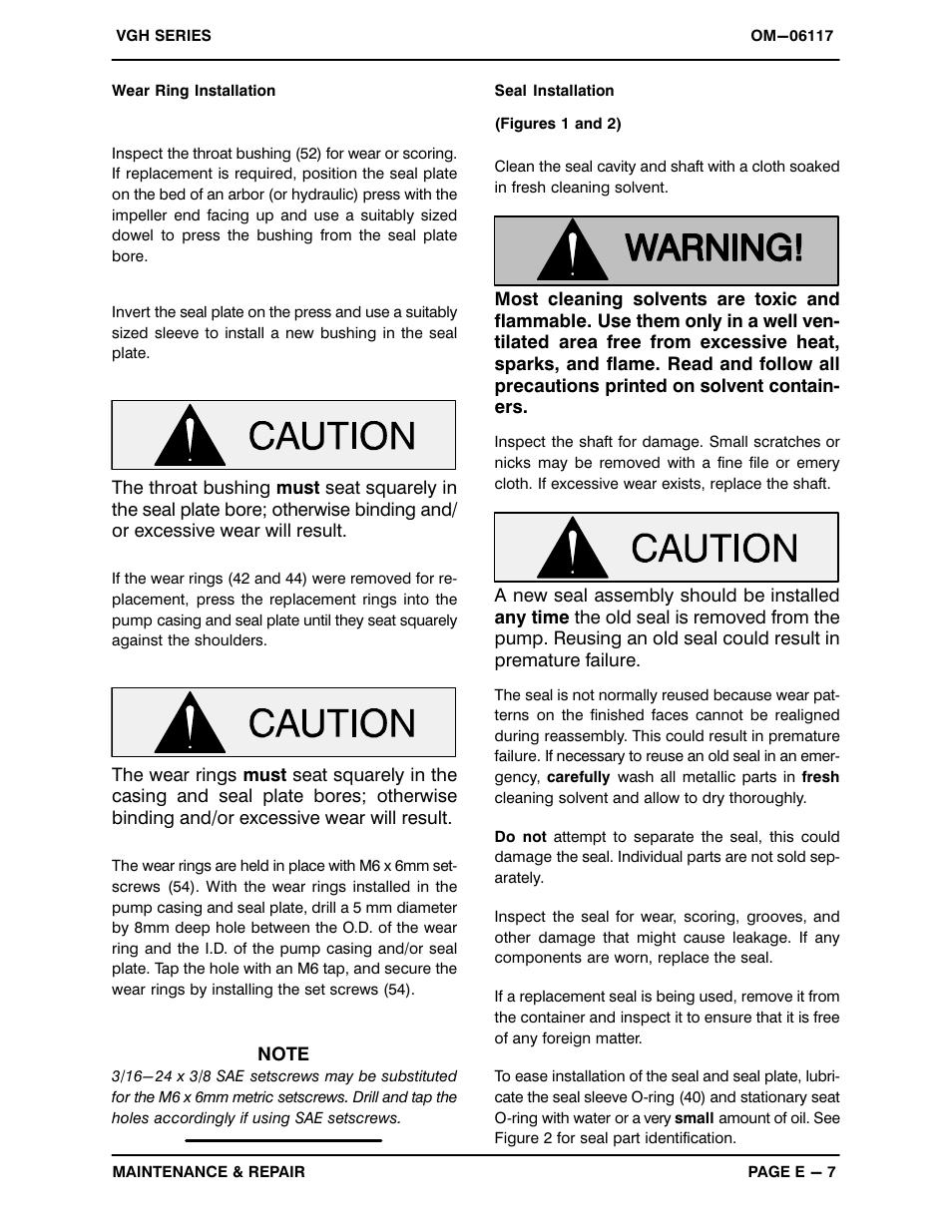 Gorman-Rupp Pumps VGH2C31-B 1379872 thru 1208722 User Manual | Page 29 / 33