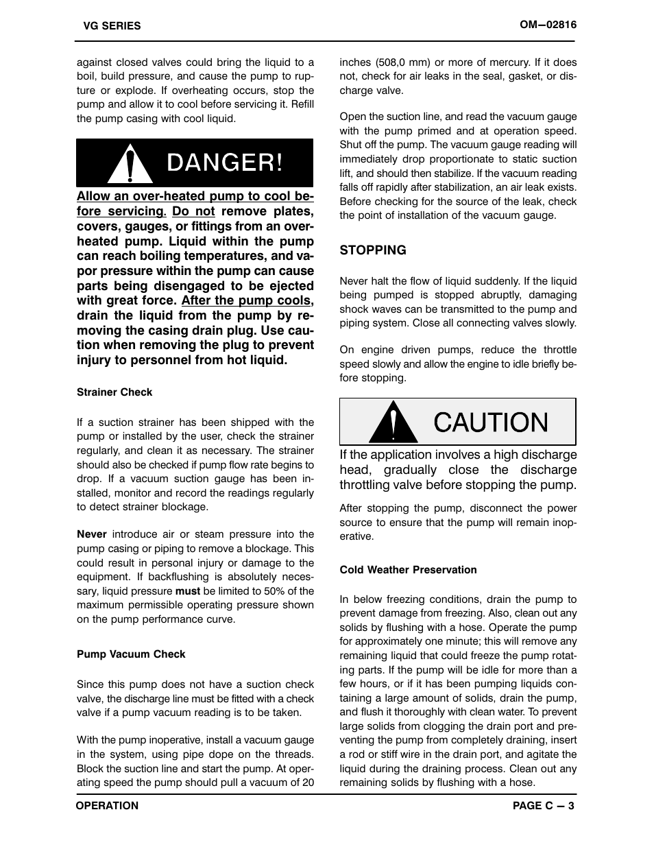 Gorman-Rupp Pumps VG5C3-B 1188885 and up User Manual | Page 16 / 31