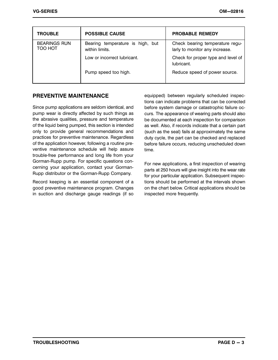 Gorman-Rupp Pumps VG5C3-B 1188885 and up User Manual | Page 20 / 31