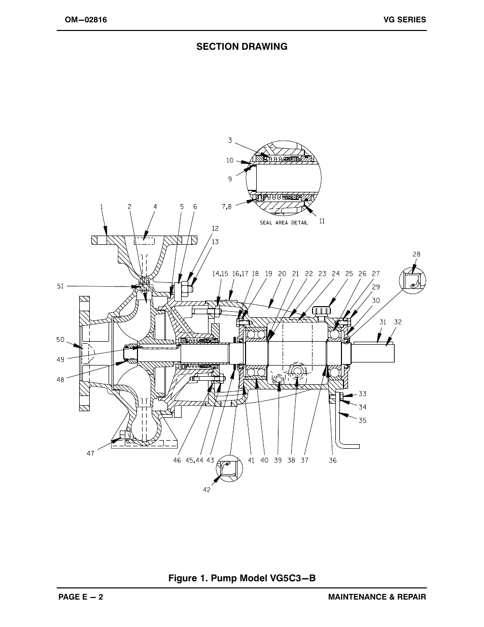 Figure 1. pump model vg5c3-b | Gorman-Rupp Pumps VG5C3-B 1188885 and up User Manual | Page 23 / 31