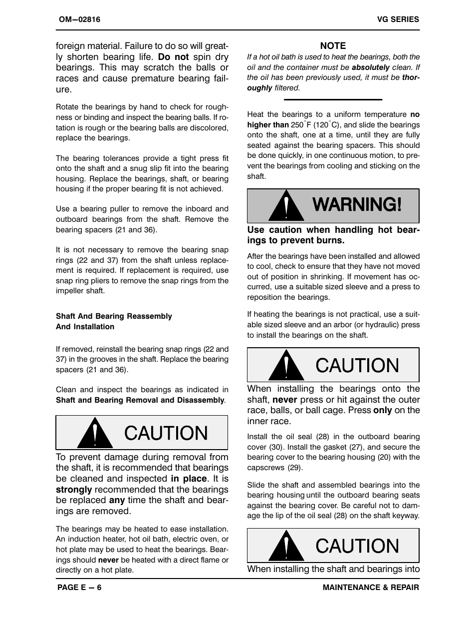 Gorman-Rupp Pumps VG5C3-B 1188885 and up User Manual | Page 27 / 31