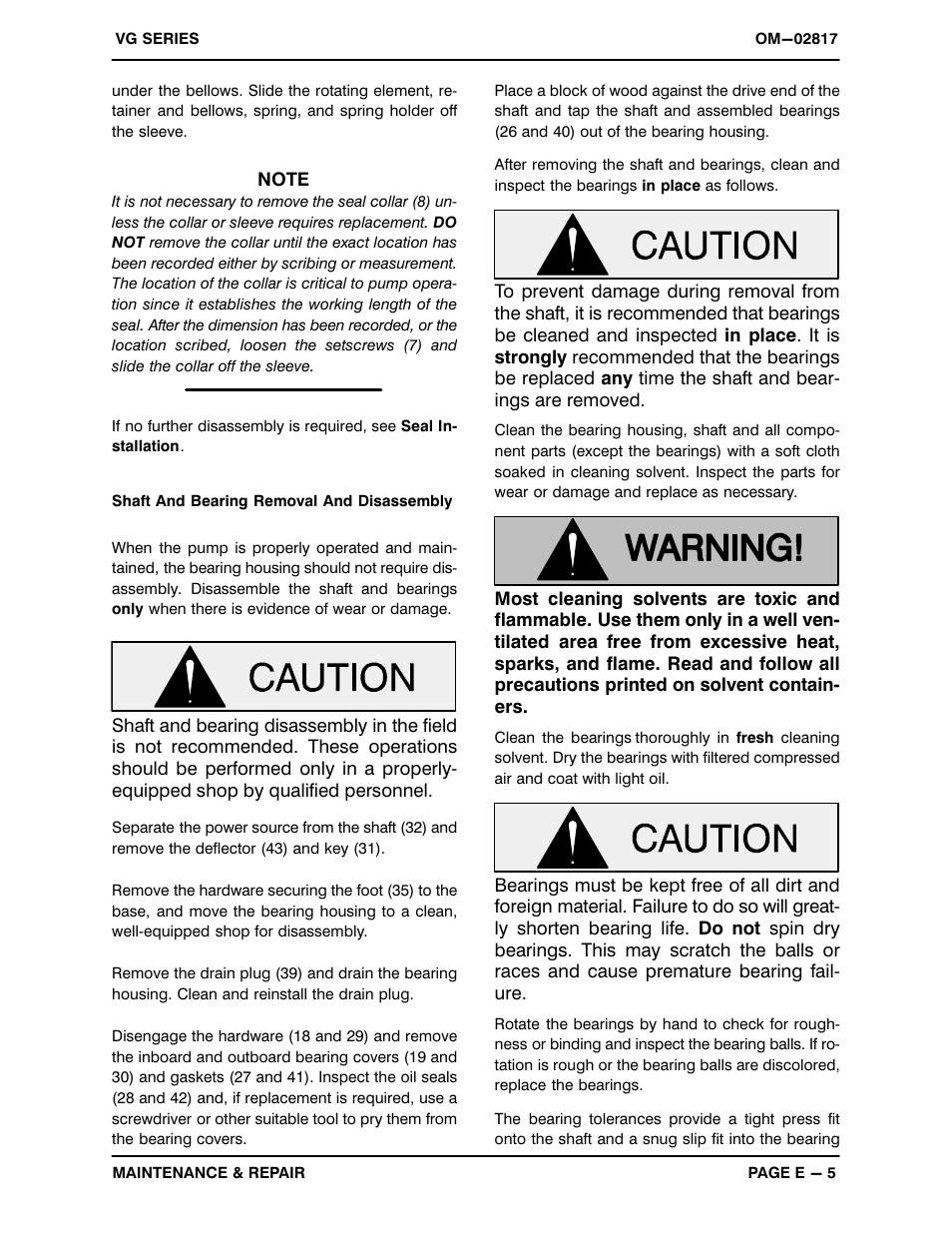 Gorman-Rupp Pumps VG6D3-B 1188889 and up User Manual | Page 25 / 30