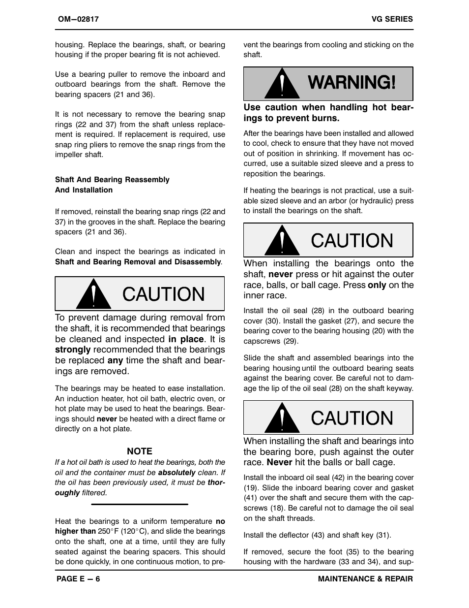 Gorman-Rupp Pumps VG6D3-B 1188889 and up User Manual | Page 26 / 30