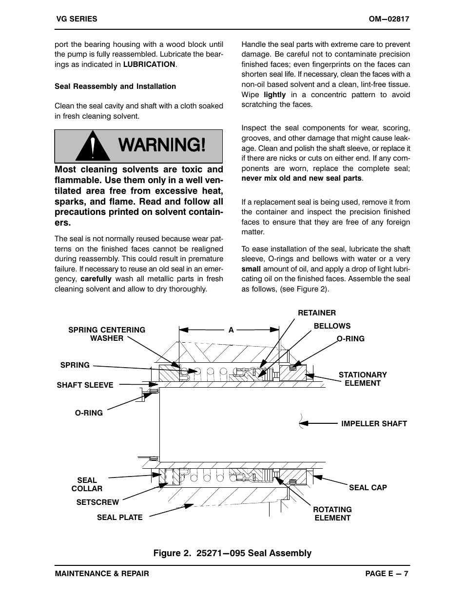 Gorman-Rupp Pumps VG6D3-B 1188889 and up User Manual | Page 27 / 30