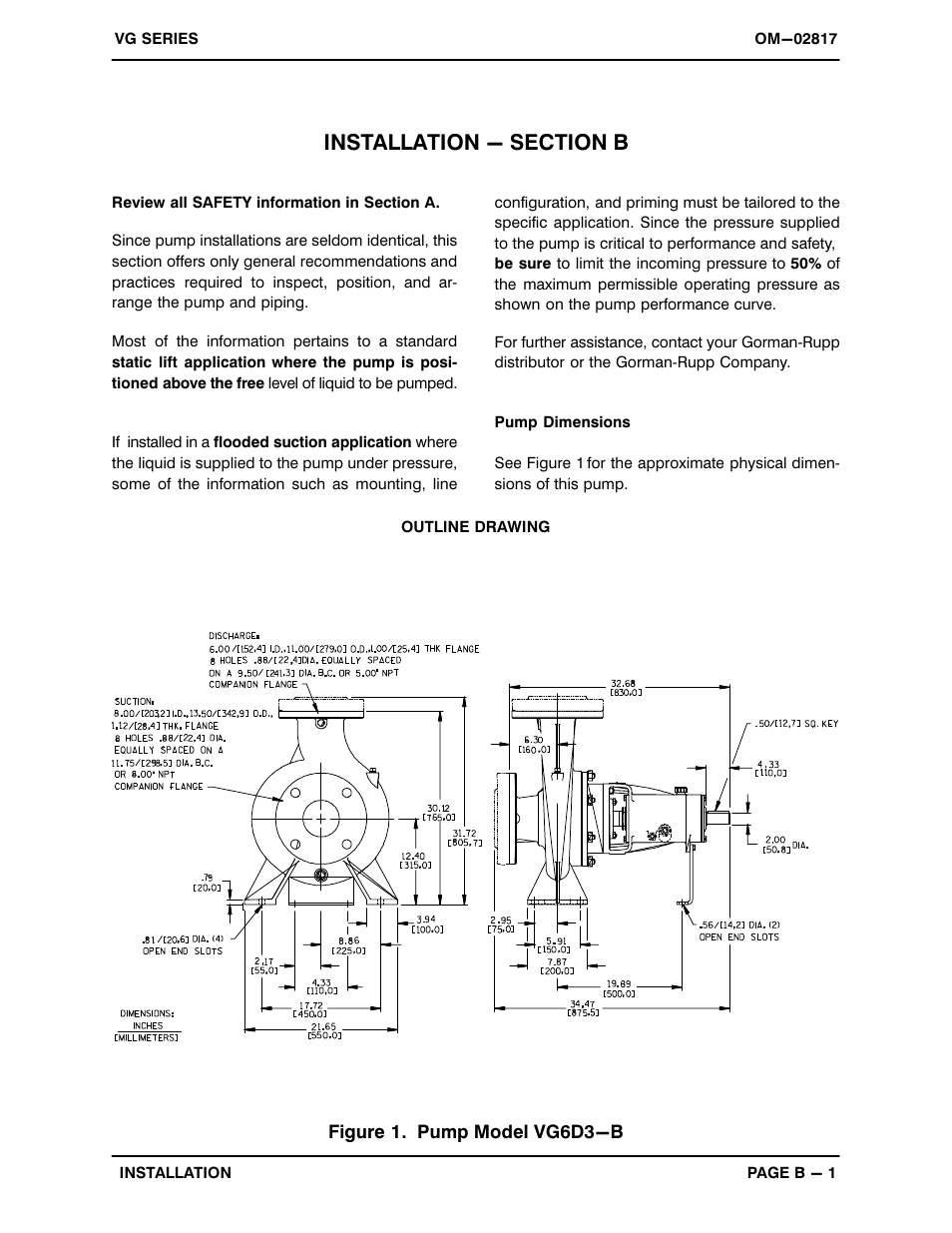 Installation - section b | Gorman-Rupp Pumps VG6D3-B 1188889 and up User Manual | Page 7 / 30