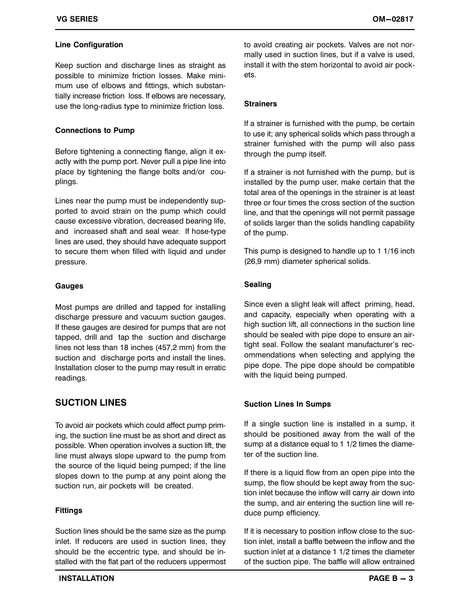 Gorman-Rupp Pumps VG6D3-B 1188889 and up User Manual | Page 9 / 30